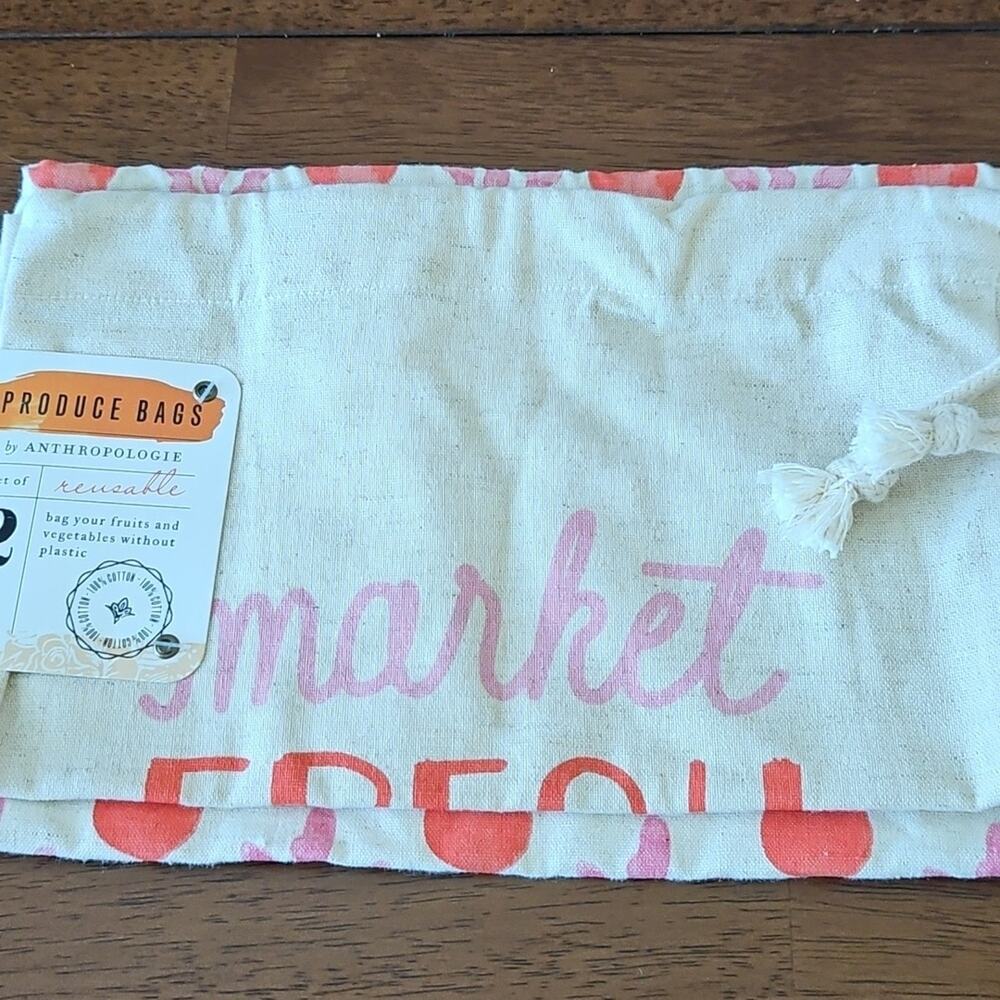 Anthropologie Market Fresh Produce Bags NWT